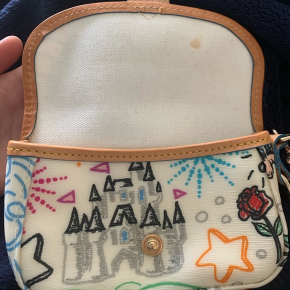 Dooney and Bourke Disney Sketch Wristlet - Picture 2 of 4